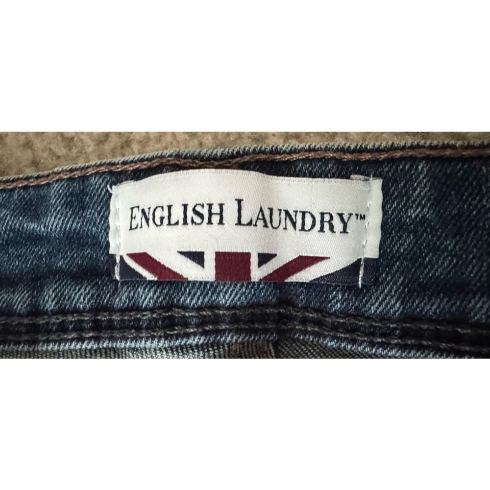 English Laundry Marrow Straight Fit Jeans Men’s 32x34 Stretch Blue Denim Pants - Picture 5 of 10